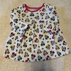 Disney Jumping beans Minnie Mouse long sleeve dress 12 months